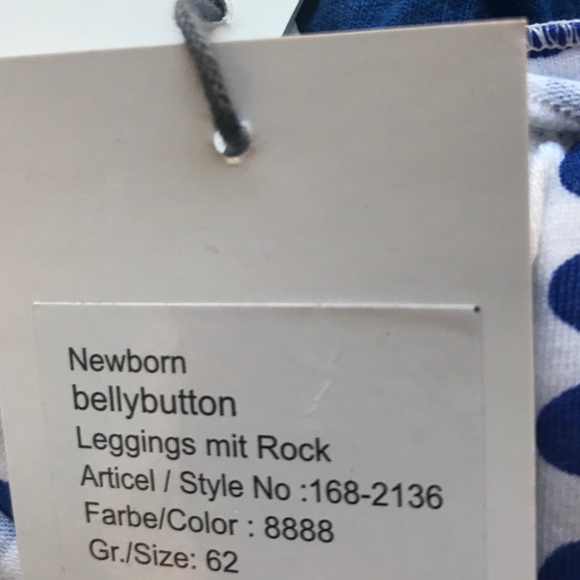 NWT Sz 3m Belly Button leggings - Picture 3 of 3